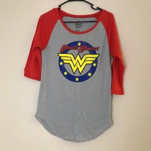 Retro Wonder Woman Baseball Tee